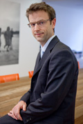 François Thaury. Responsable du Service client chez SimCorp, société éditrice de logiciels de gestion financière.