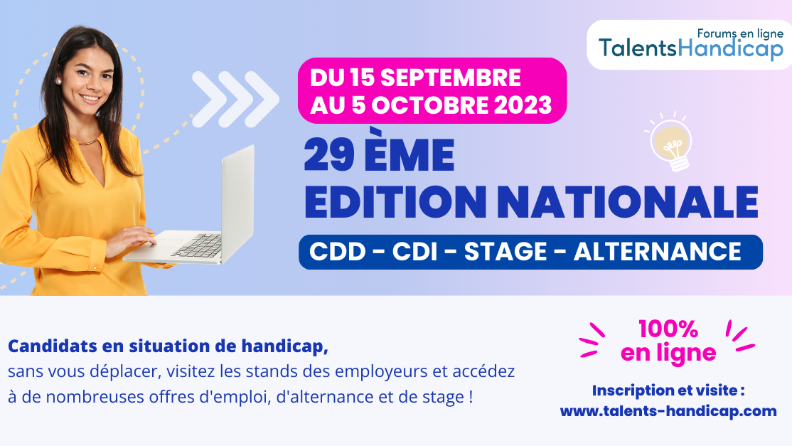 Image d'illustration de l'actualité Le groupe Covéa (MAAF, MMA et GMF) présent aux forums en ligne Talents Handicap