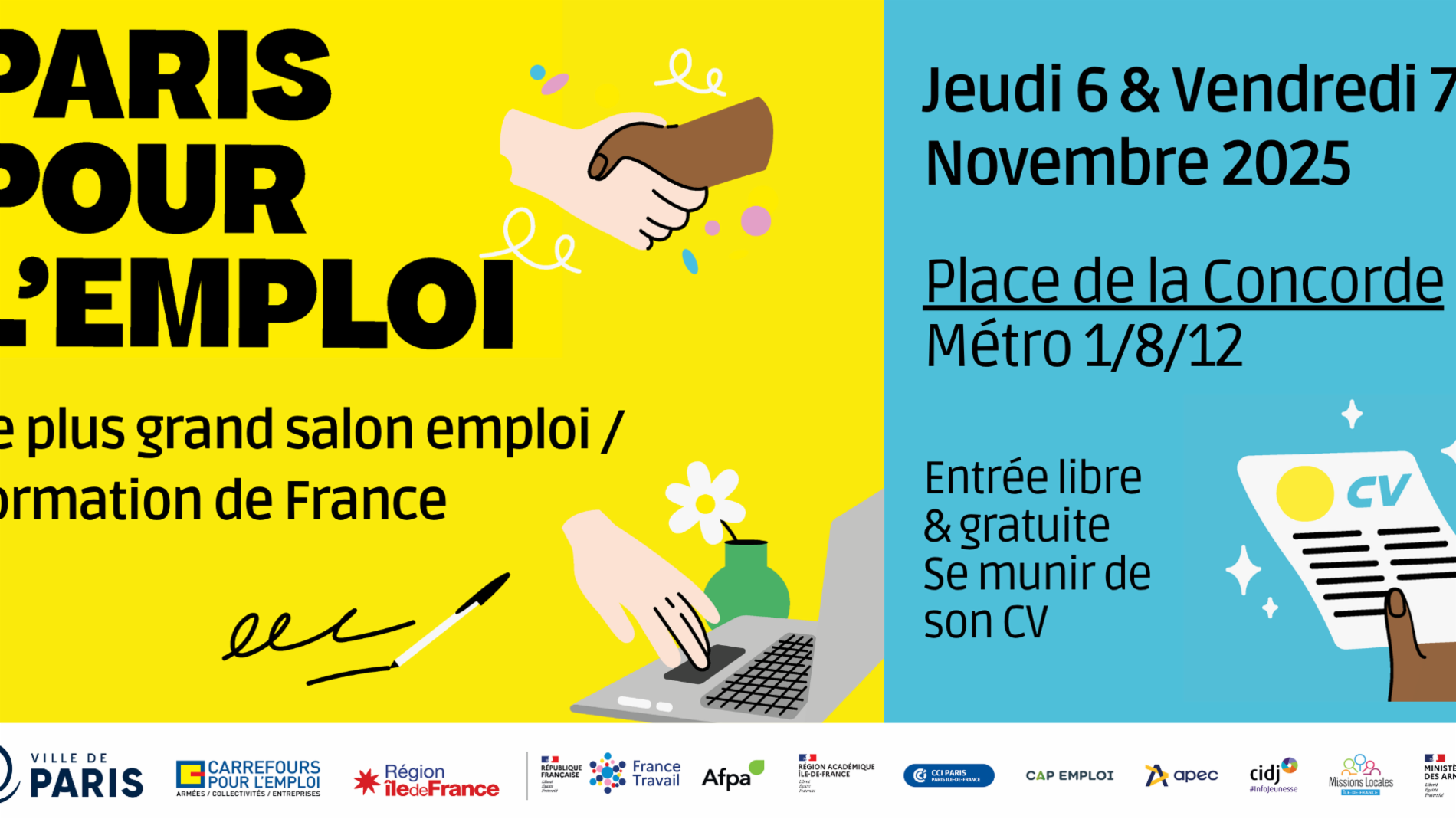 Image d'illustration de l'actualité BNP Paribas sera présent au salon Paris pour l’emploi 2025 !