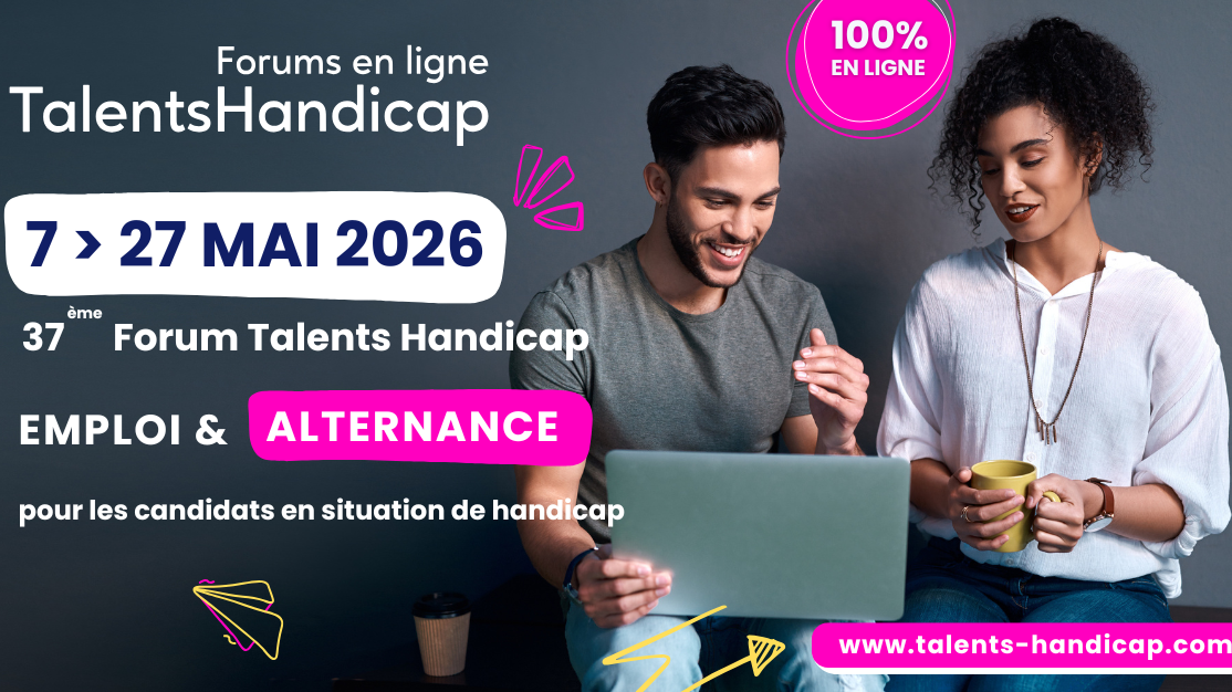 Image d'illustration de l'actualité Forum Talents Handicap 37 : emploi et alternance (7–27 mai 2026)