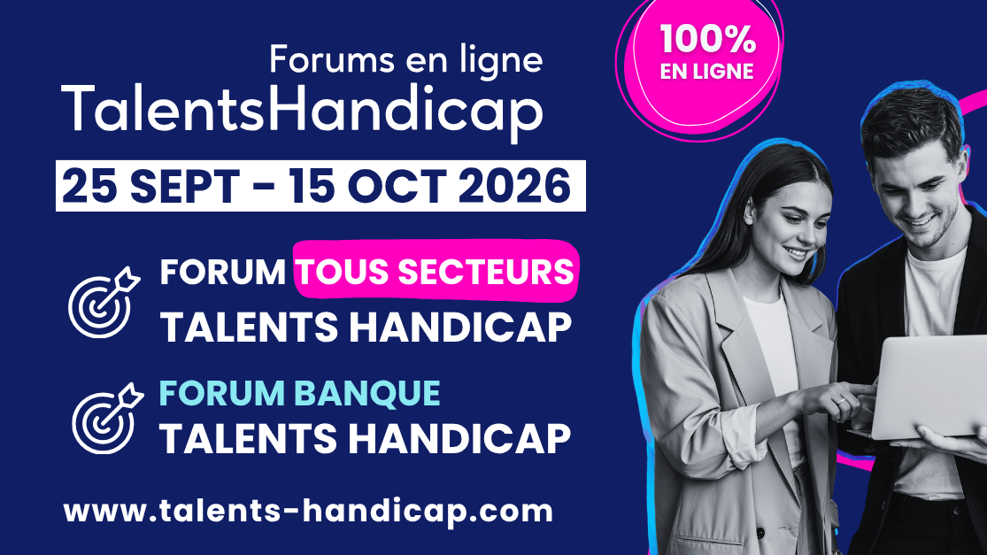Image d'illustration de l'actualité Forum Talents Handicap 38 + Forum Banque (25 sept. – 15 oct. 2026)