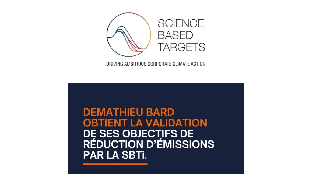 Image d'illustration de l'actualité DEMATHIEU BARD : une trajectoire de décarbonation validée par la SBTi